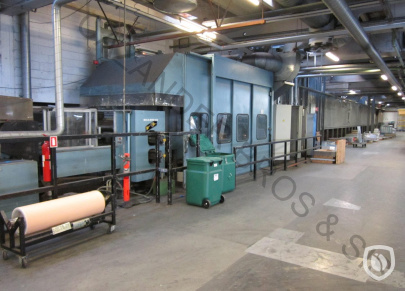 Billhofer BL 8000 coating line 36 meters with 3 burners