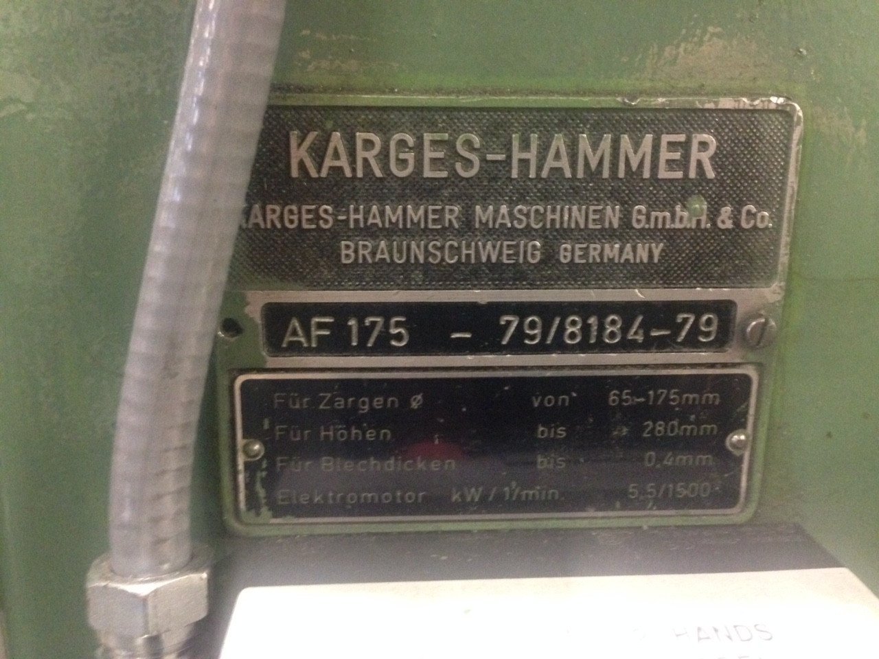 machine identification seamer