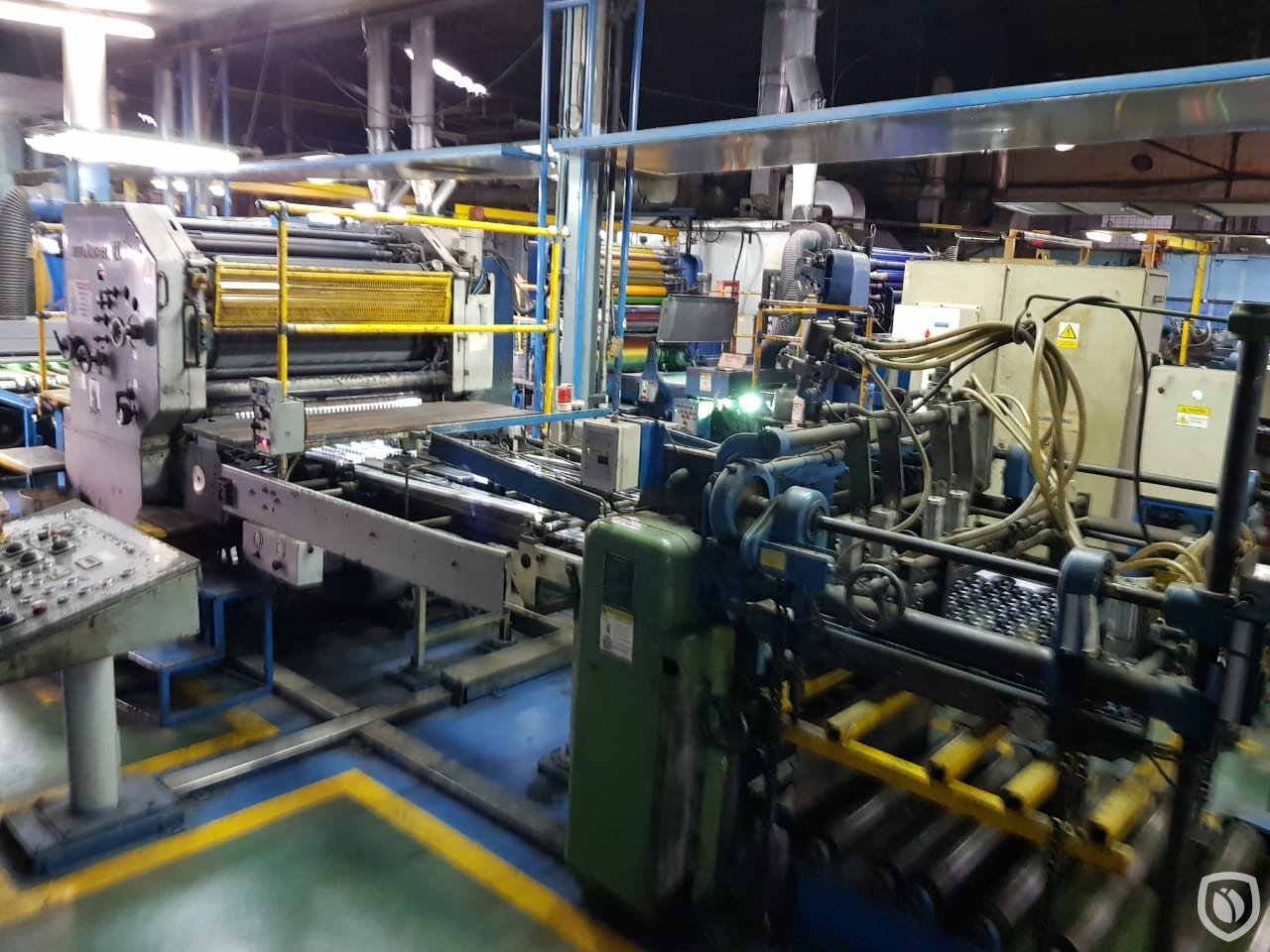 Mailander 121 single colour printing line with UV-oven