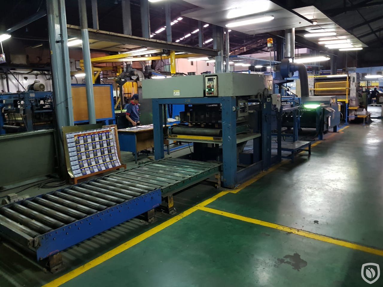 Mailander 121 single colour printing line with UV-oven