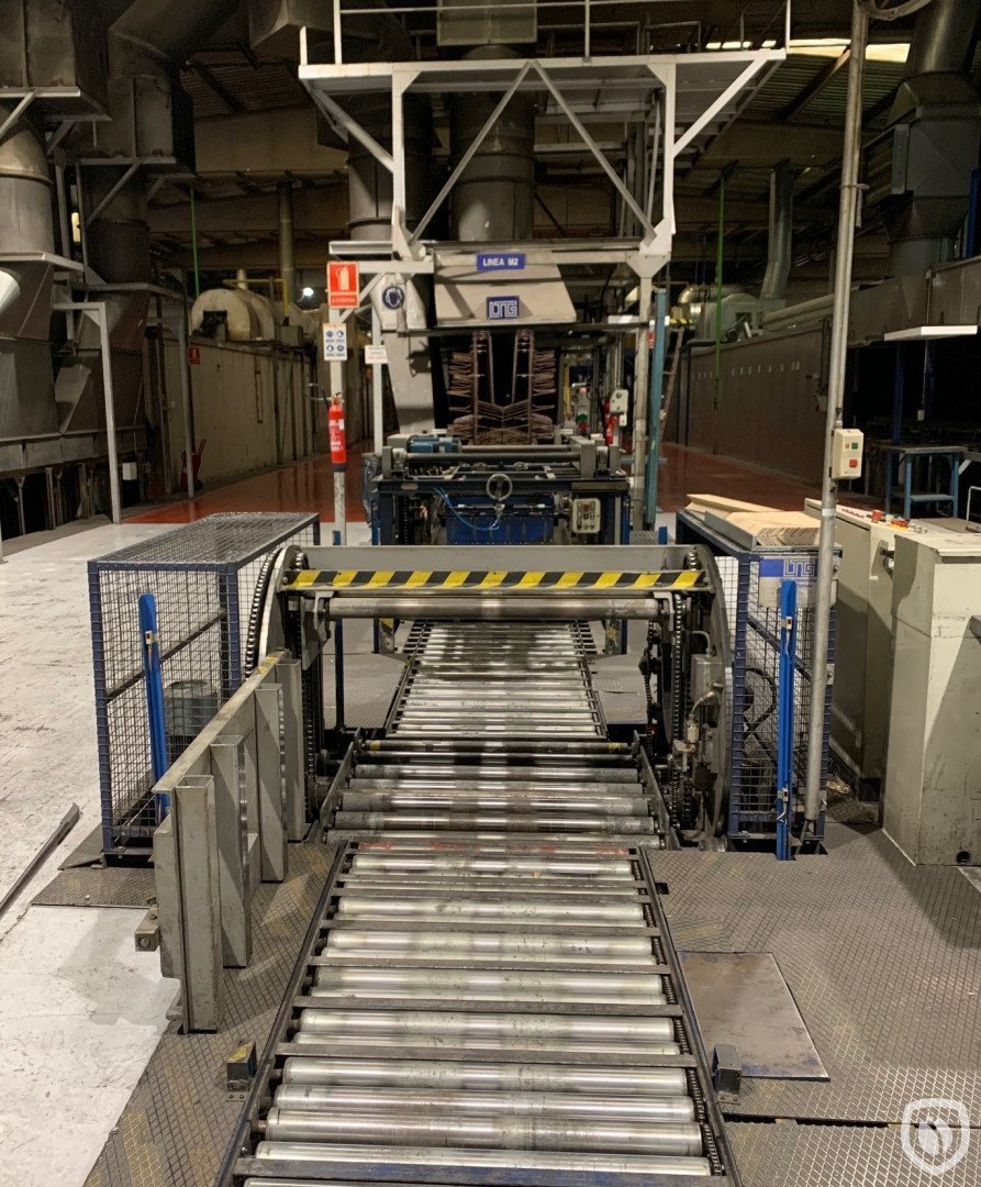 Mailander 460 coating line with 36 meter LTG tunnel-oven and incinerator