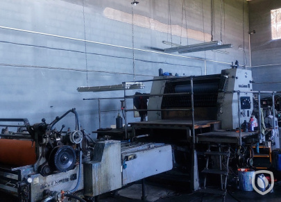Mailander 169 monocolour printing / coating line with 27 meter LTG tunnel-oven